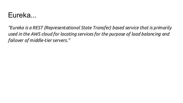 Service discovery with Eureka and Spring Cloud