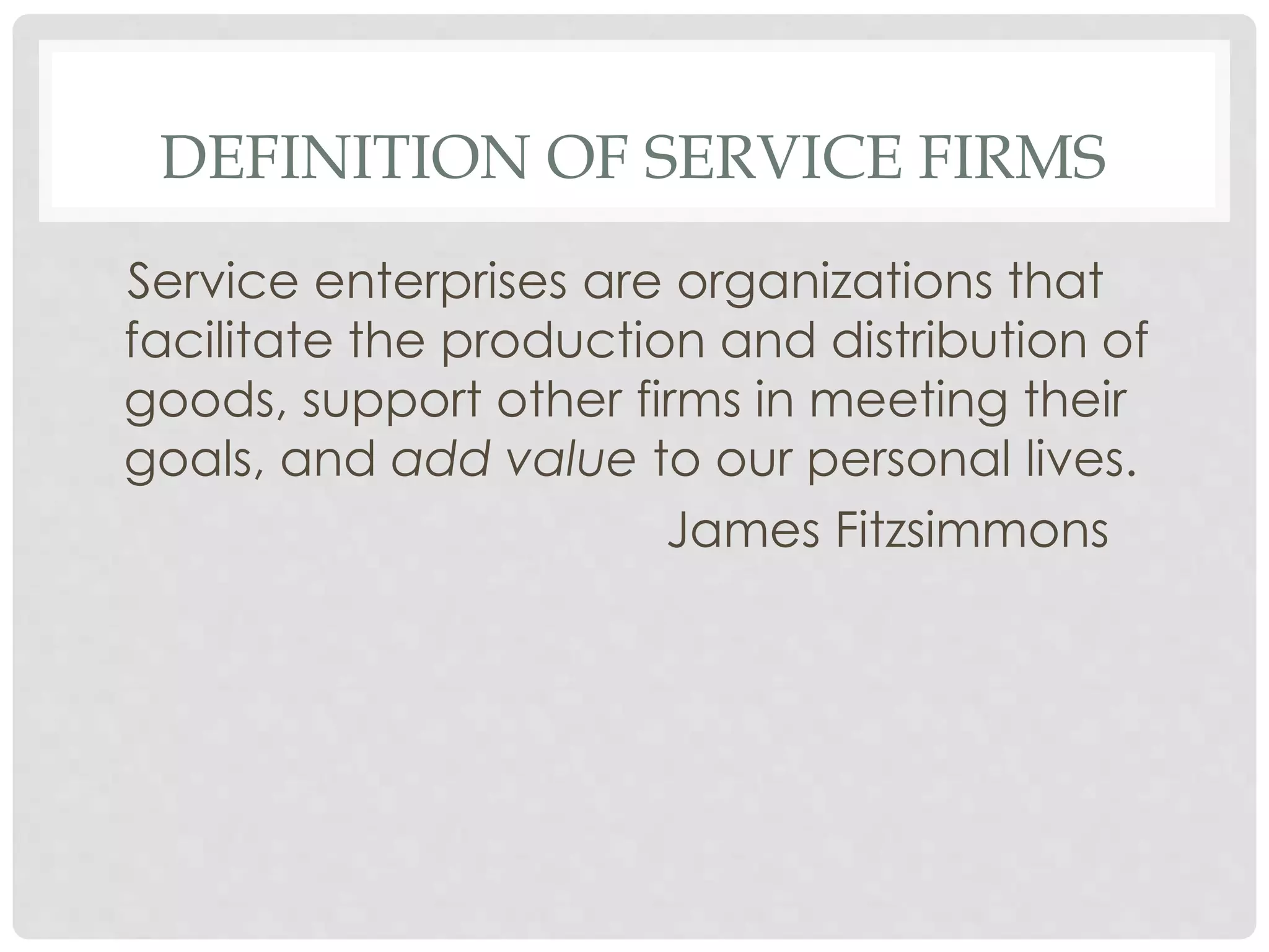 role of service in an economy | PPTX