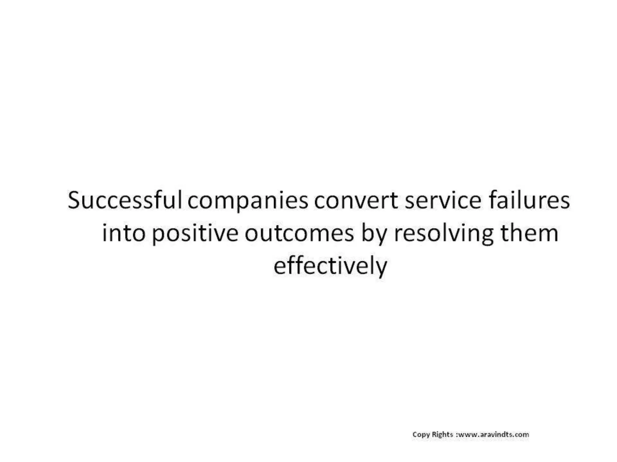 Service failure and recovery 