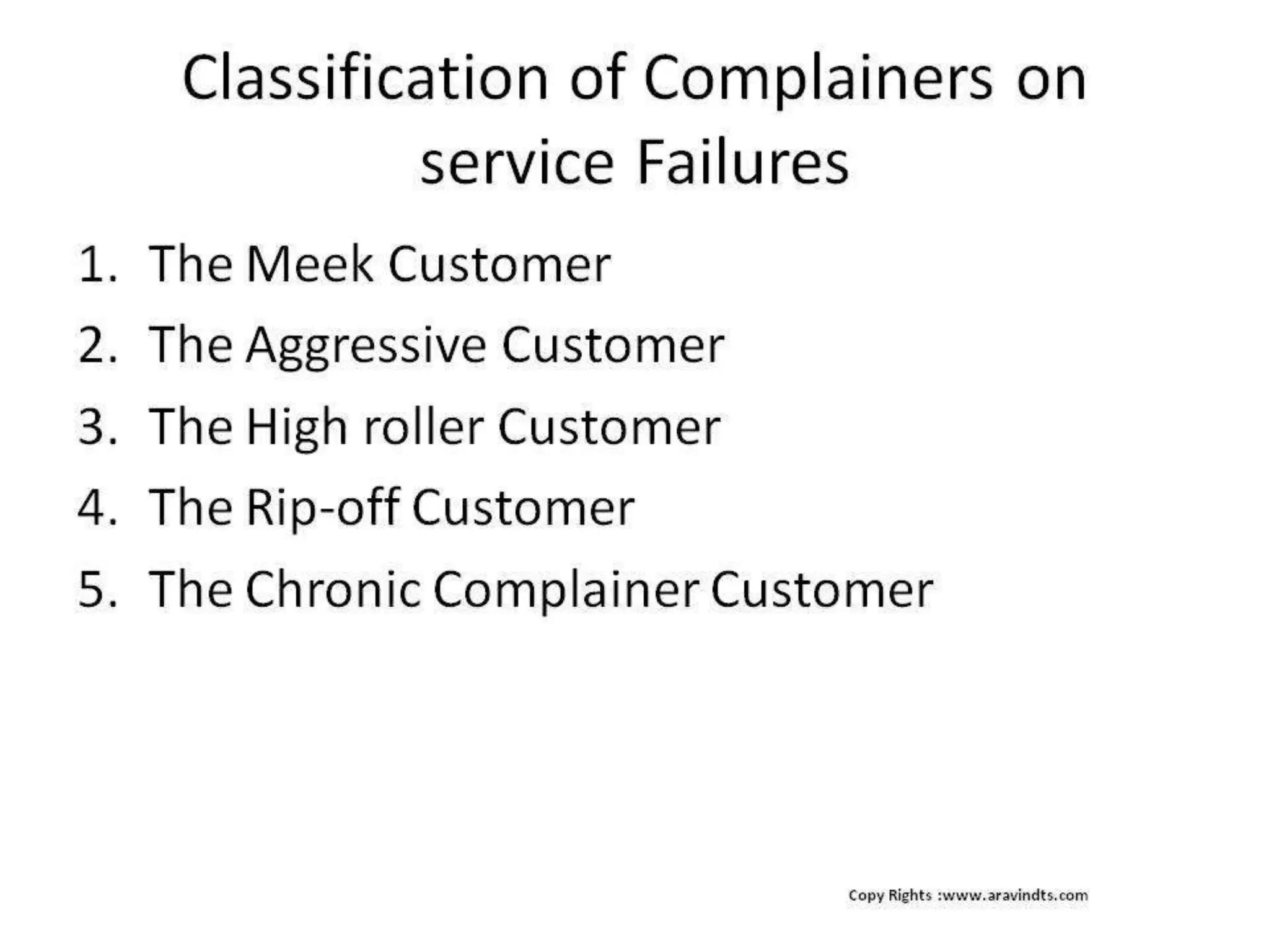 Service failure and recovery 