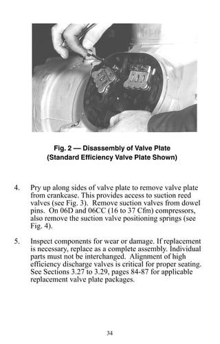Compressor Pin For Valve Reed Service guide carlyle compressor | PDF