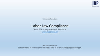 The use and conversion of this benefit may be “on a pro rata basis.”
Below: "An employee was hired on 1 January 2000 and resigned on 1
March 2001. Assuming that he/she has not used or commuted any of
his/her accrued SIL, he/she is entitled to the conversion of his/her ac-
crued SIL, upon his/her resignation, as follows:
Pro Rata Conversion to Cash
Citation: 2016 Handbook on Statutory Monetary Benefits by DOLE-BWC
 