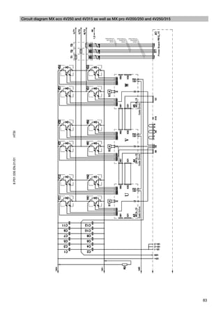 Circuit diagram MX eco 4V250 and 4V315 as well as MX pro 4V200/250 and 4V250/315
HTSI
8 P01 035 EN.01/01




                                                                                                        83
 