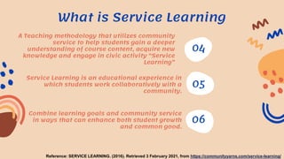 Service learning | PPTX