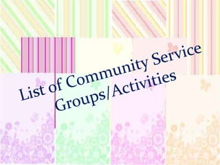 Service Learning Presentation