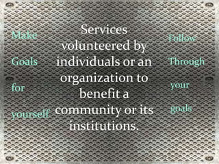 Service Learning Presentation