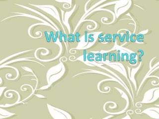 Service Learning Presentation