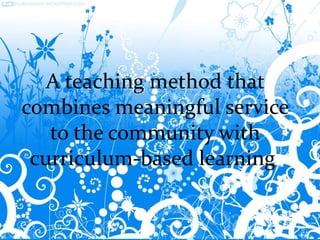 Service Learning Presentation