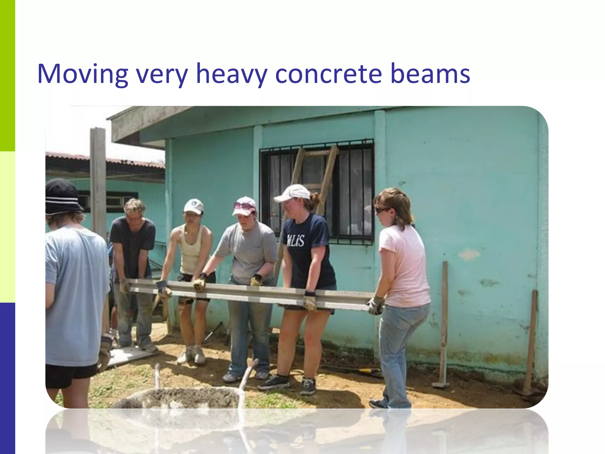 Moving very heavy concrete beams
 