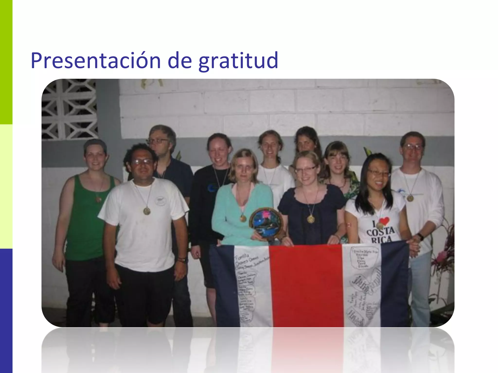 Presentación de gratitud
 