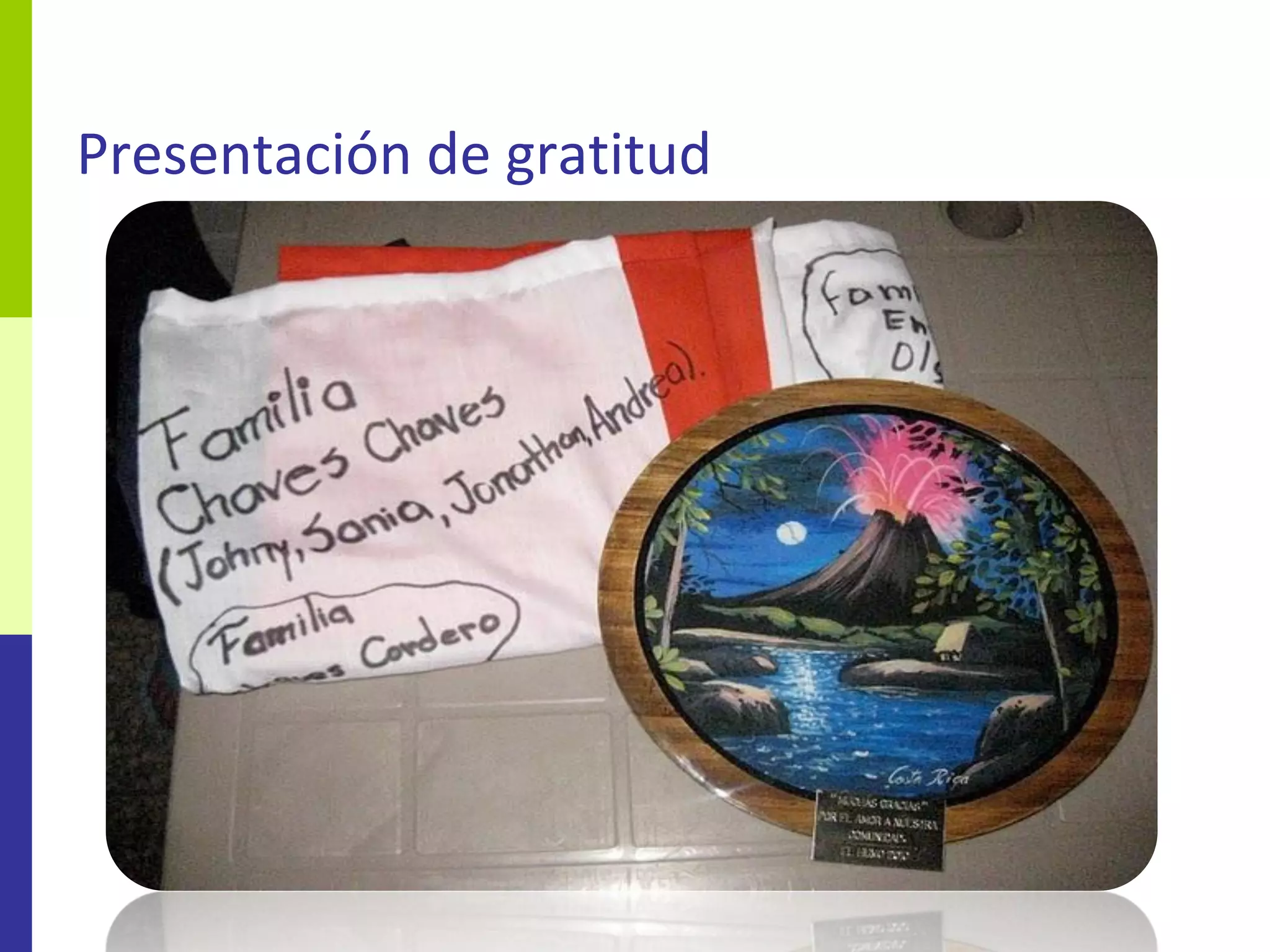 Presentación de gratitud
 