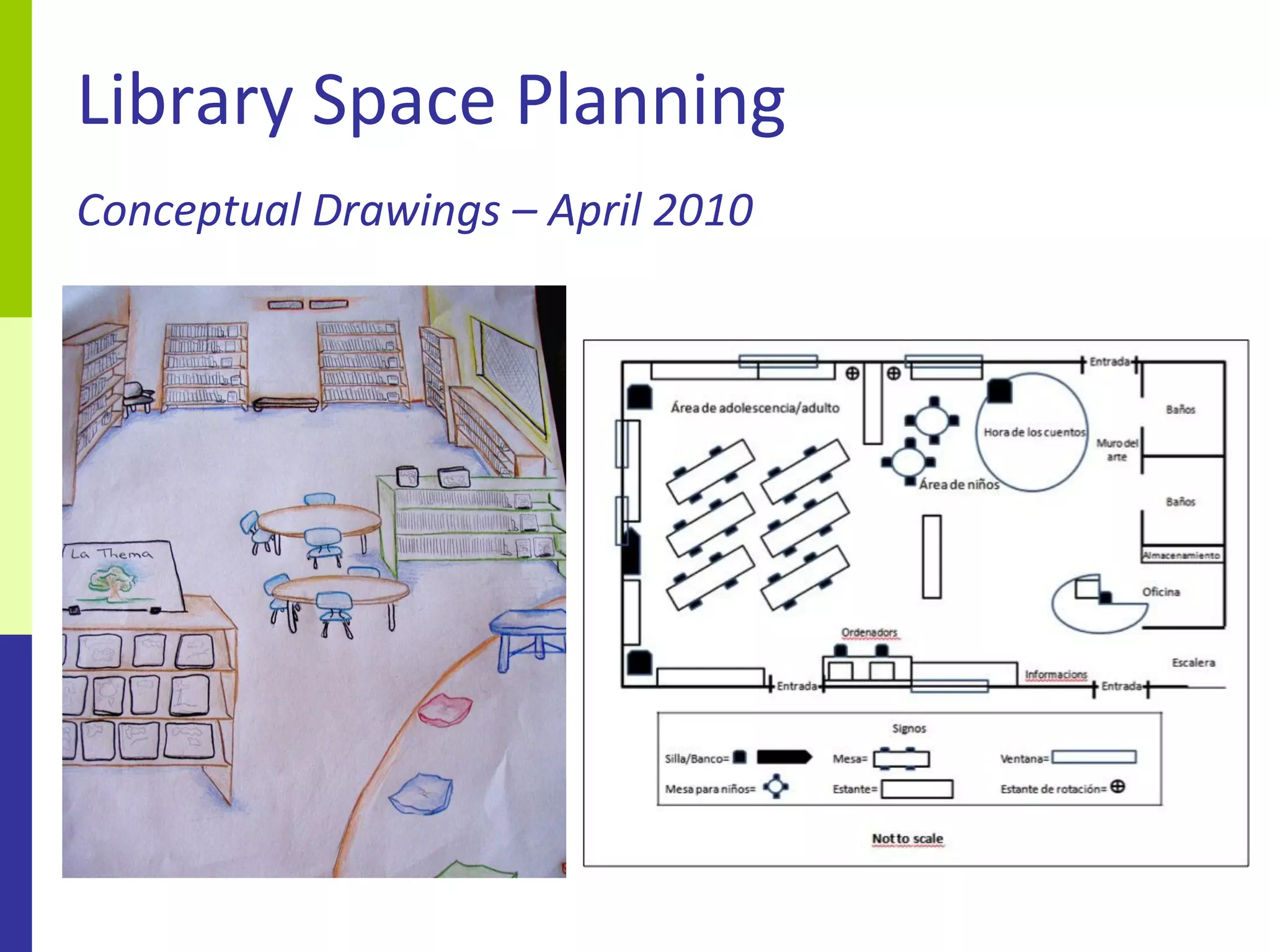 Library Space Planning
Conceptual Drawings – April 2010
 
