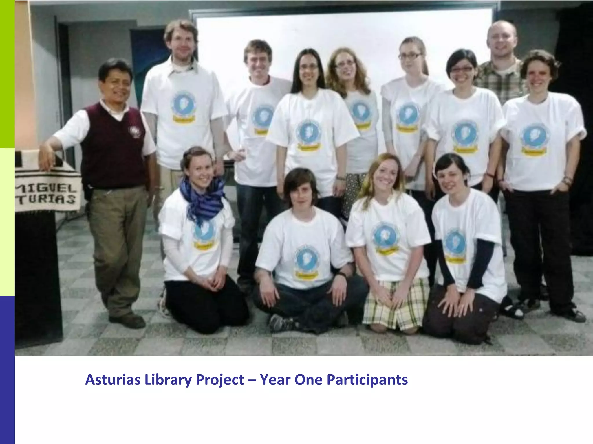Asturias Library Project – Year One Participants
 