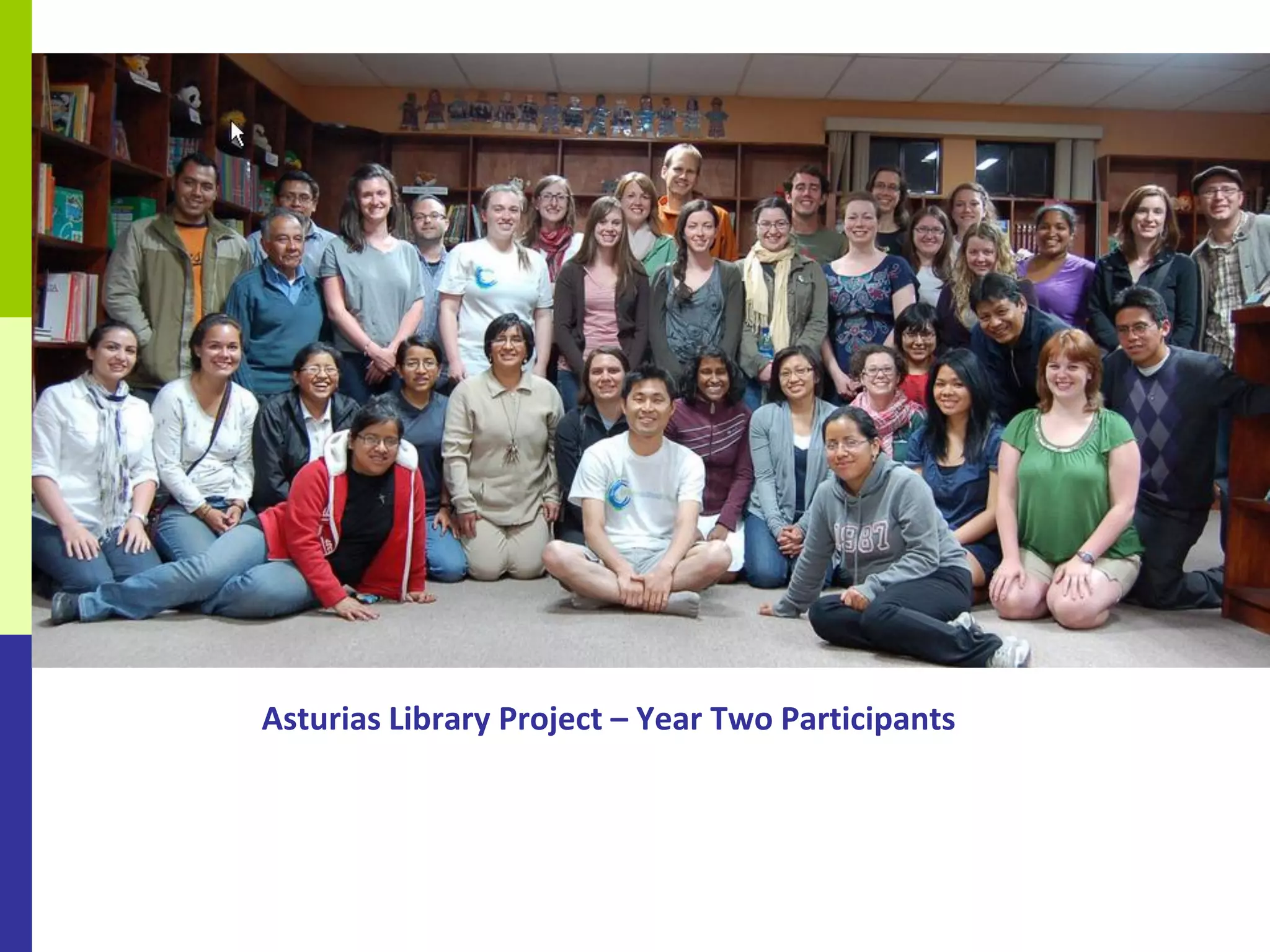 Asturias Library Project – Year Two Participants
 