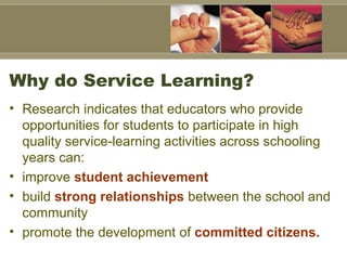 Service Learning Presentation | PPT