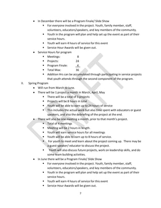 Service Learning Program Proposal | PDF