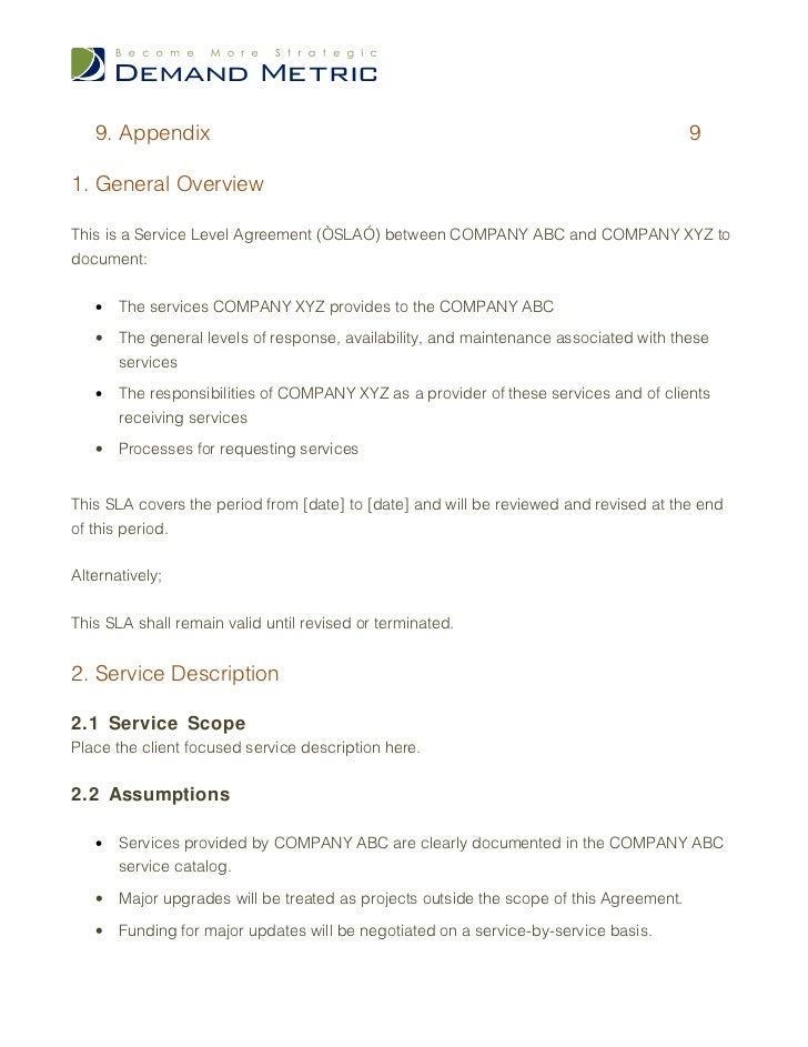 general service contract template