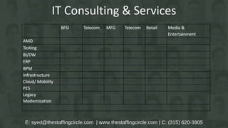 IT Staffing Service Lines Domain & Vertical Expertise Explained By The Staffing Circle Syed Aiyaz 