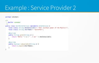 Service loader in Java | PPT