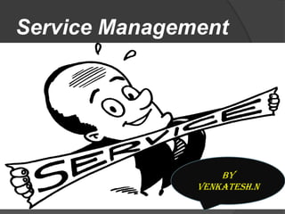 Service Management
By
Venkatesh.N
By
Venkatesh.N
 