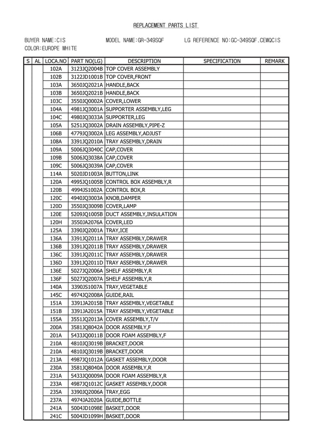 Service manuals lg_fridge_gr349sqf_gr349sqf service manual PDF