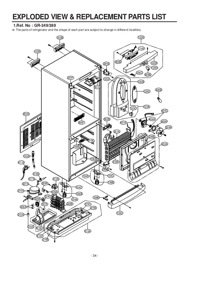 Service manuals lg_fridge_gr349sqf_gr-349sqf service manual