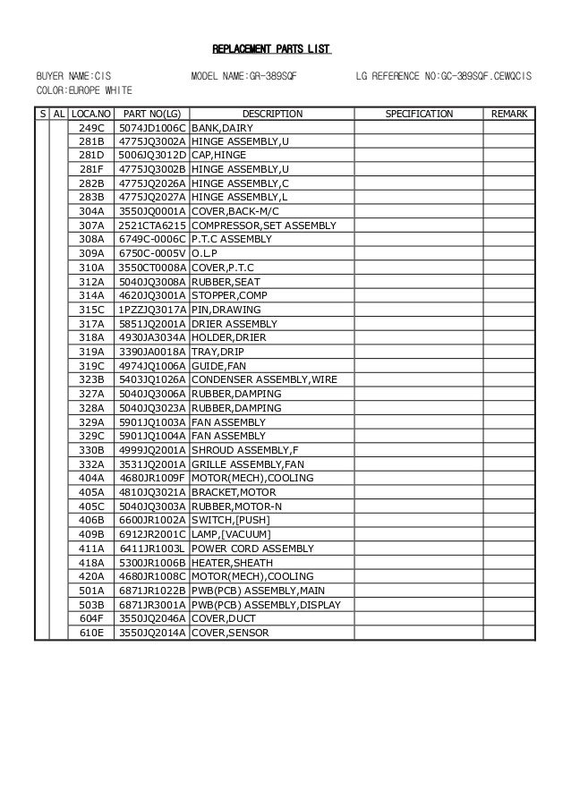Service manuals lg_fridge_gr349sqf_gr-349sqf service manual