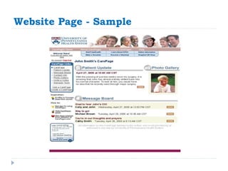 Website Page - Sample 
 