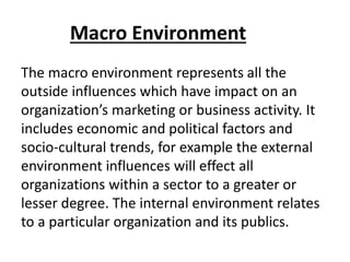 external macro environment