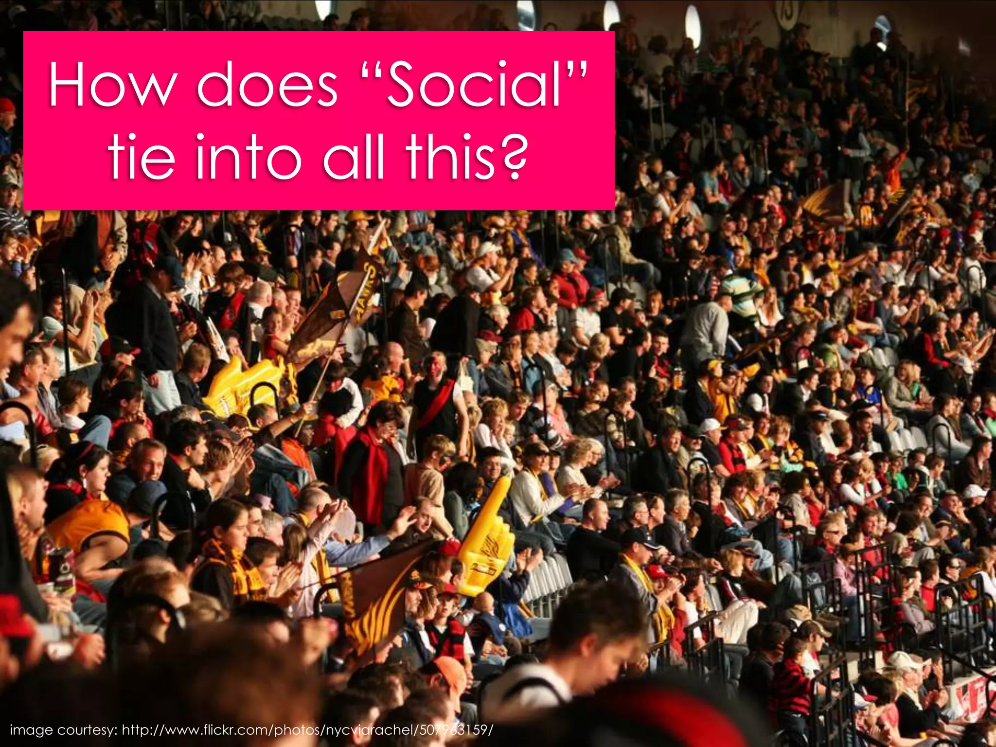 How does “Social” tie into all this?image courtesy: http://www.flickr.com/photos/nycviarachel/507963159/
