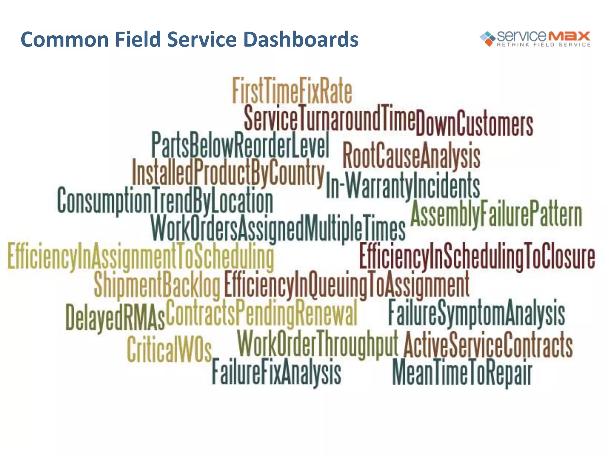 Common Field Service Dashboards
 