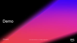 © 2018, Amazon Web Services, Inc. or its affiliates. All rights reserved.
Demo
 