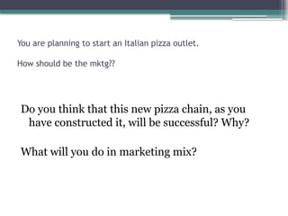 Outlet Servicemix Introduction to The service marketing mix | PPTX