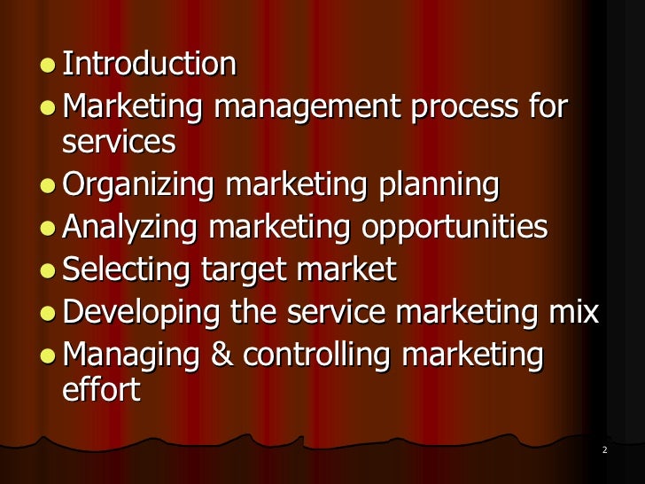 Services Marketing Management