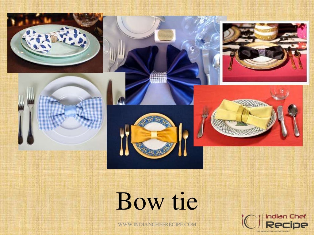 DIFFERENT TYPES OF NAPKIN FOLDING