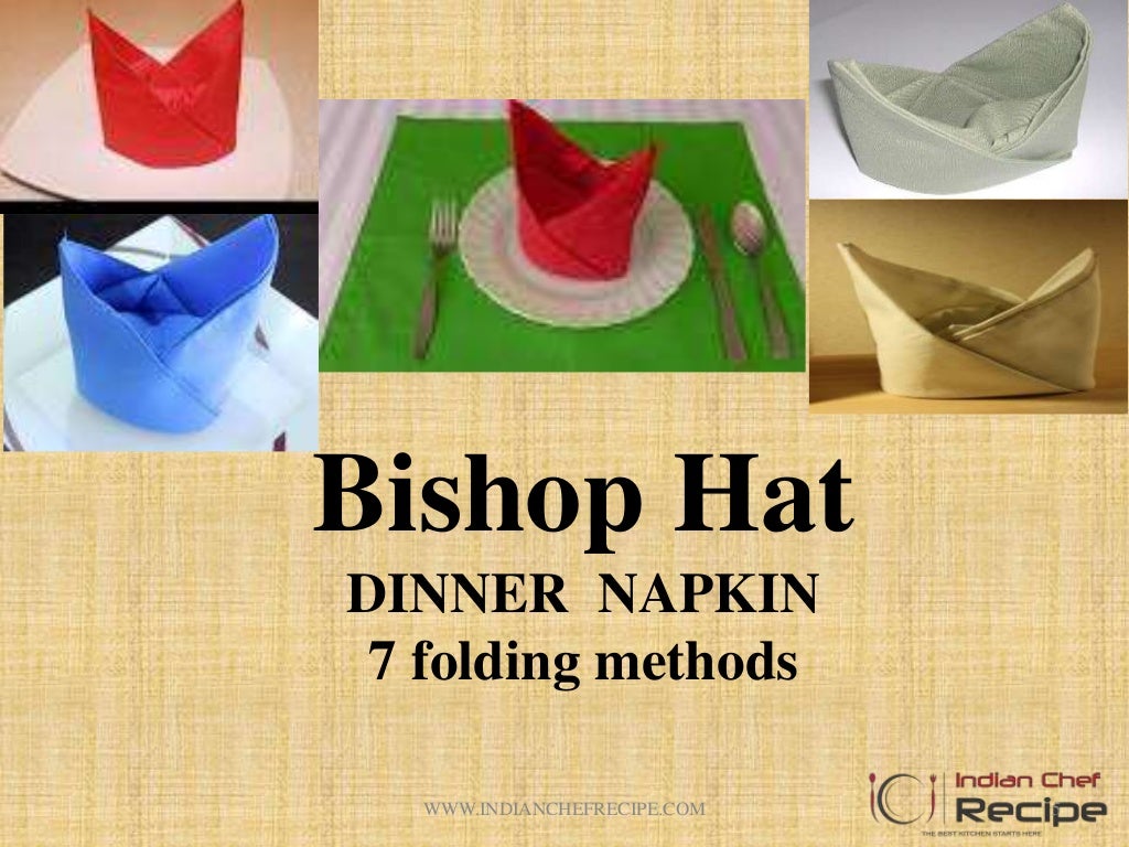 DIFFERENT TYPES OF NAPKIN FOLDING