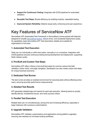 Servicenow Automation Testing ServiceNow ATF: Automating Tests for a Faster, Safer Platform ...