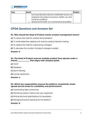 Csat Servicenow Comprehensive ServiceNow Certified Platform Owner Associate (CPOA) Exam ...