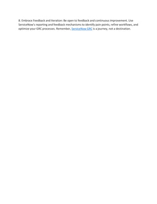ServiceNow GRC: The Future of Governance, Risk, and Compliance | PDF