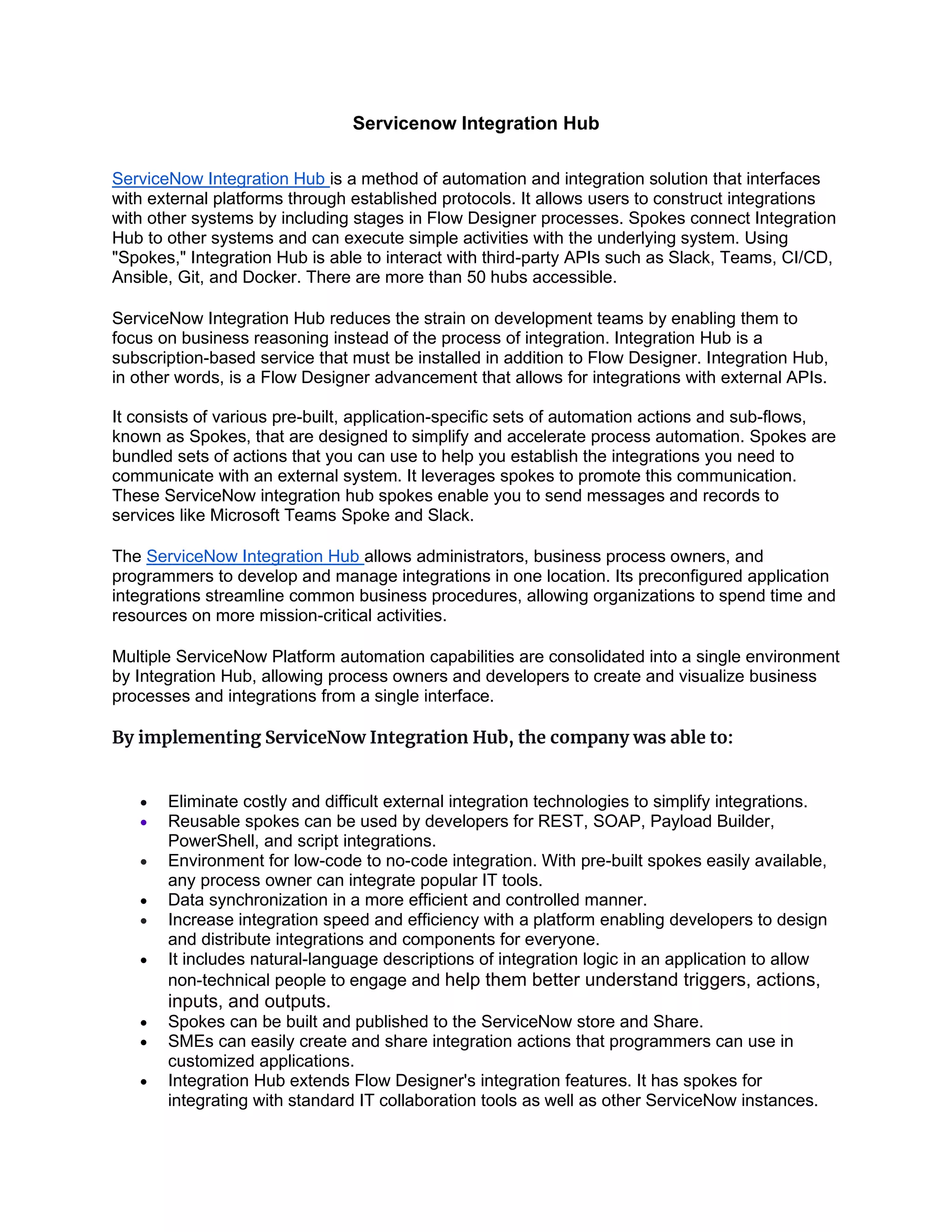 Servicenow Integration Hub.pdf