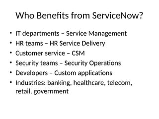 ServiceNow_Presentation_servicenow pptt | PPTX