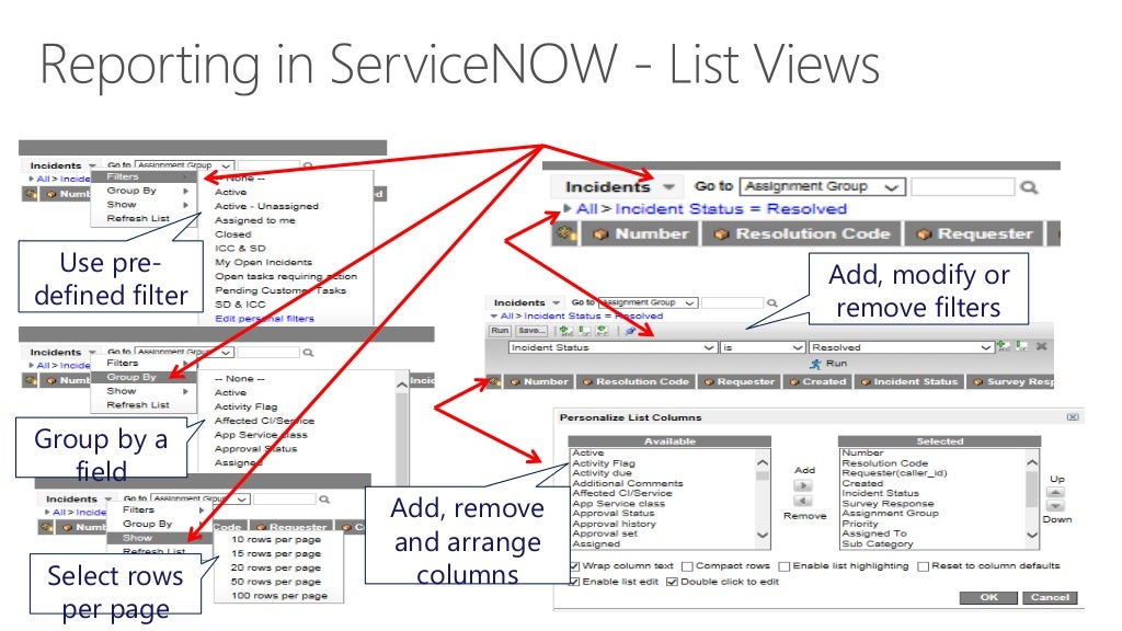 ServiceNow (SNOW) Reporting Explaind