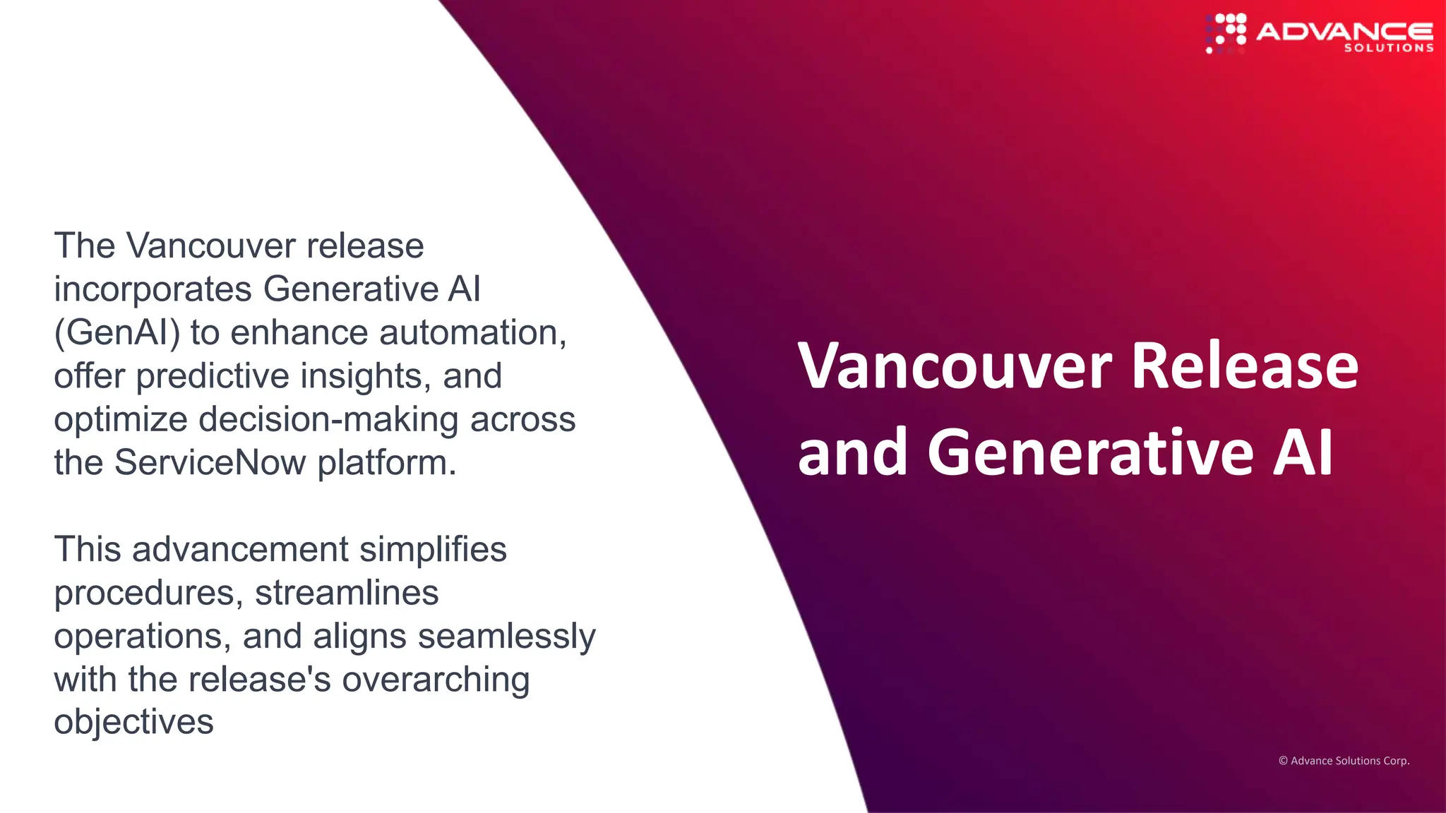 Vancover Ssab ServiceNow Vancover Release.pptx