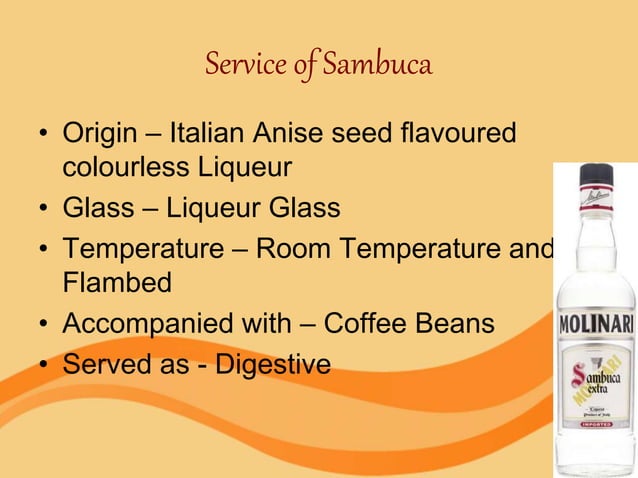 Service of Liqueurs and Bitters.pptx | Alcoholic Beverages | Food & Drink