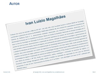 AUTOR
Revisão: 01.00 @ Copyright 2016 – Ivan Luizio Magalhães (ivan_luizio@hotmail.com) Slide 3
 