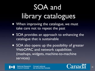 Service-Oriented Architecture for Libraries