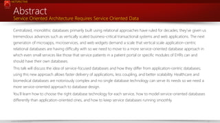 NETSPECTIVE

Abstract

Service Oriented Architecture Requires Service Oriented Data

Centralized, monolithic databases pri...
