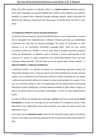 Service oriented architecture & web 2.0 | DOCX