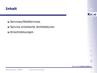 Service-orientierte Architekturen