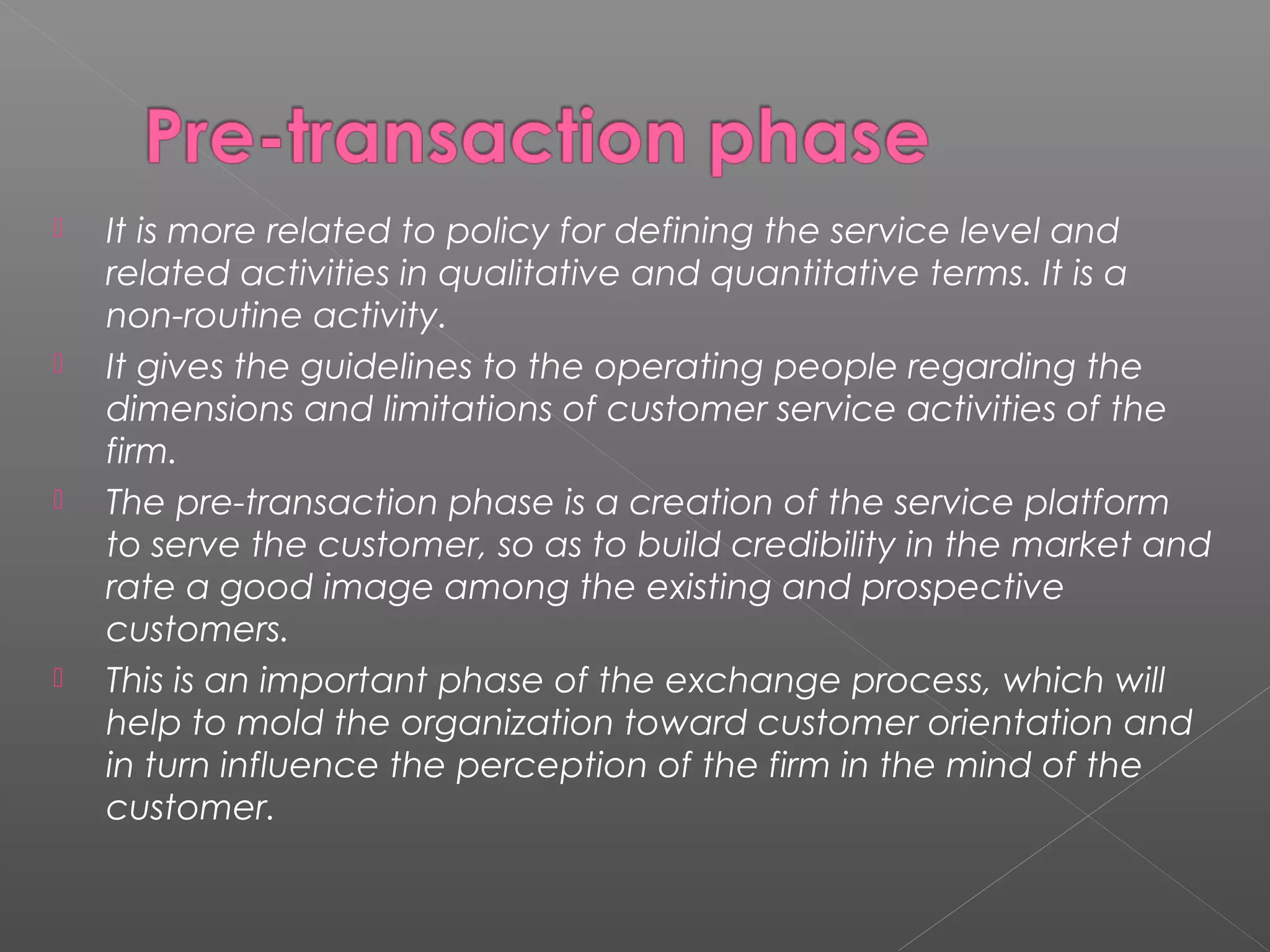 Service phases in logistics | PPT